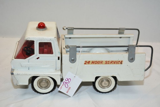 Structo White, 24 hr Service Turbine Truck, w/ battery operated lights