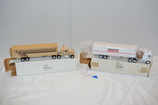 2 Ertl Semi Tractor Trailers, NIB, #19200 and #1914