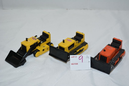 Group of 3 Tonka Bulldozer Toys
