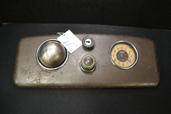 1936 Chevrolet Accessory Glove Box w/ clock no key
