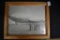 Framed photo of the Graf Zeppelin, B&W 17inx13.5in