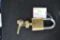Best Brand keyed padlock with Chevrolet Engine Logo