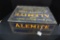 Alemite high pressure lubricating system tin parts box, with some inventory