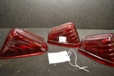 2 Sizes of Red Glass Tail Lights