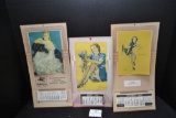 3 Pin-up Calendars 1949-63 - All are Complete