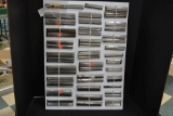 small chrome pieces, various mfgs, sales/display board