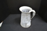Vintage galvanized oil can, 11 inches tall