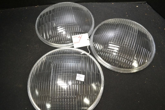 3 1934 Dodge Nash Head Light Lenses