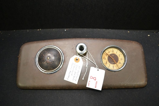 1935-36 Chevy Glovebox Door w/ Accessory Clock & Ash Tray