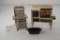 Pair of Cast Iron Miniature Doll House Stoves, Daisy & Kent, with accessories