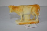 Bisque Jersey Milk Cow Figurine, unmarked