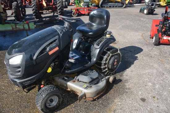 Craftsman YT4500 Riding Lawn Mower, 54" Deck, 26hp Kohler, Has Tire Chains, 378.4 Hours, Smokes Some