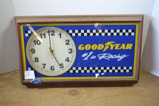 GoodYear #1 in Racing Clock approx 22'X13"