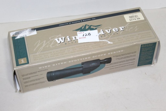 Wind River Spotting Scope 15-45x60mm in box, has neoprene case