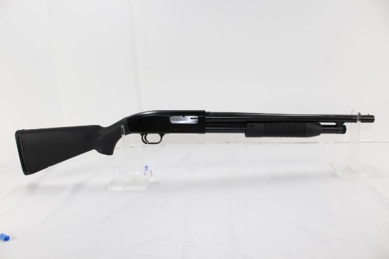 Mossberg "Maverick" model 88 12 gauge pump shotgun, black, 18 1/2 inch Cylinder Bore Barrel, new, s/