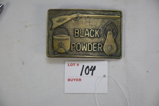 Brass Belt Buckle-Black Powder