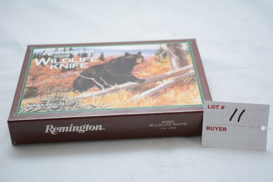 Remington 2000 Wildlife Knife, 1 of 1500, Black bear #0816