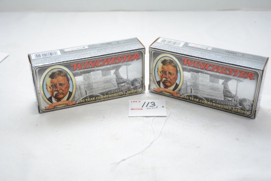 Winchester 150yr Commemorative series ammo, .30-30, 150gr, Theodore Roosevelt, 2 boxes, qty 2