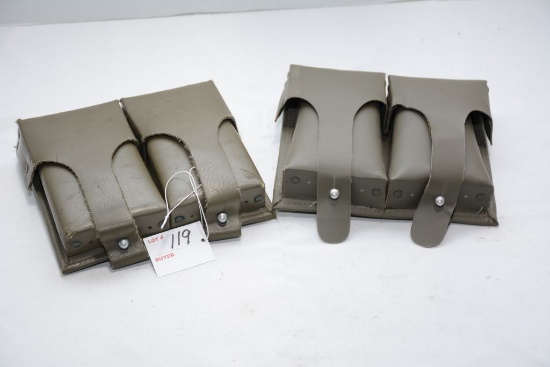 Heckler & Koch 91/G3 German Army 7.62 Nato pouches x2, one .308 Double Magazine pouches, used