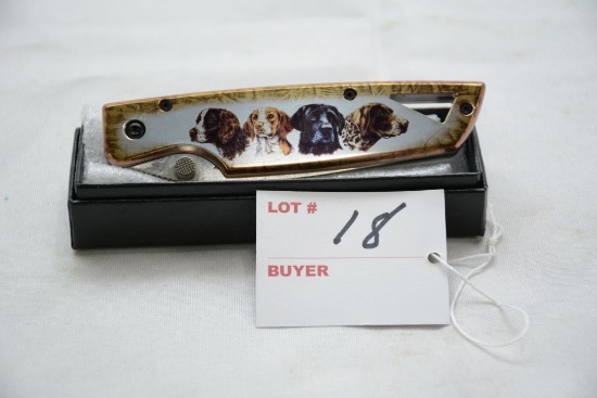 Limited Edition 2000 Hunting Dogs, Buck Knife, 1 of 2000, #B-175