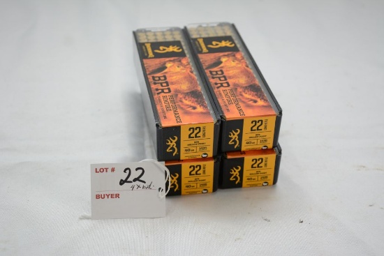 Browning BPR .22LR Hollow Point, 40gr, qty 4