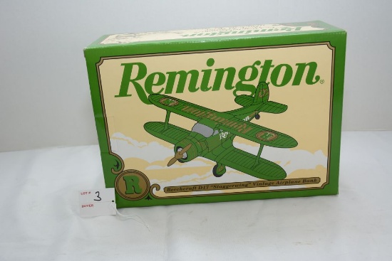 Remington  Beechcraft D17 Vintage Airplane Bank, stock #48014 by Specast