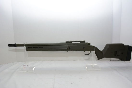 Remington Customized Model 700 Tactical, .300 Blackout,  Magpul aluminum bedding block, OD Cerakote