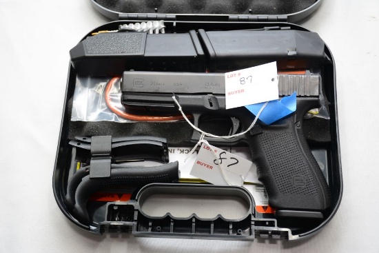 Glock G21 Gen 4, .45auto, 3-13 round magazines, 4 interchangeable grips, ANIB, s/n AFUT239