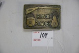 Brass Belt Buckle-Black Powder