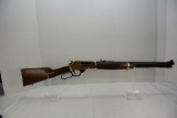 Henry Side Gate, Brass, lever Action rifle, .35Remington, Octagon Barrel, deluxe checkered stock and