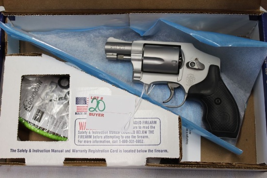 Smith & Wesson Model 642-2, .38spl+P Airweight stainless, s/n DPB6516, ANIB
