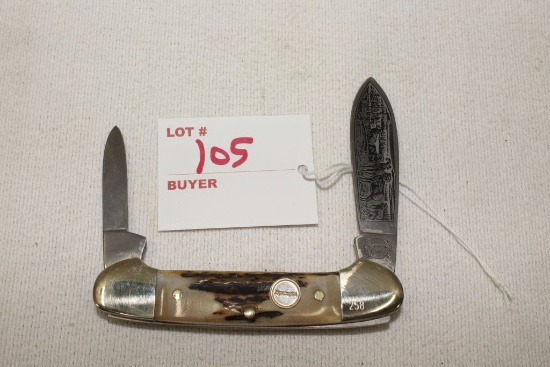 Remington 1997 Wildlife Knife, 1 of 1500,  "Mountain Sheep", s/n 0258 ANIB