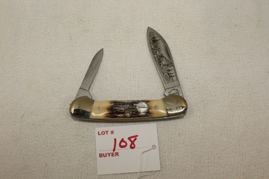 Remington 2000 Wildlife Knife, "Bear", 1 of 1500,  s/n 0829 ANIB