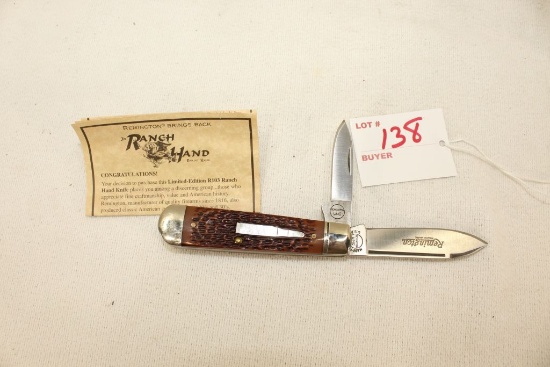 Remington Bullet Knife, "The Ranch Hand", R103, 1999 ANIB