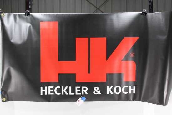 Heckler & Koch vinyl banner, grommeted, 4'x2' NEW