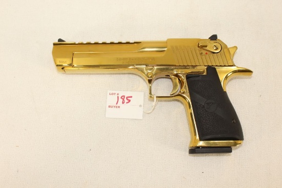 Magnum Research beautiful Titanium Gold Desert Eagle, 6" Barrel, .50AE caliber, s/n DK0021644, ANIB