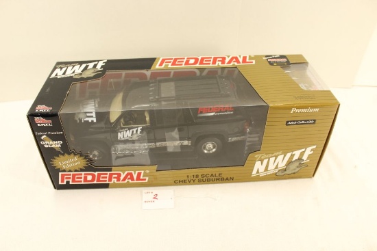 Federal NWTF 1:18 Scale Suburban Truck, Die Cast, Limited Edition, With box of Federal Grand Slam Tu