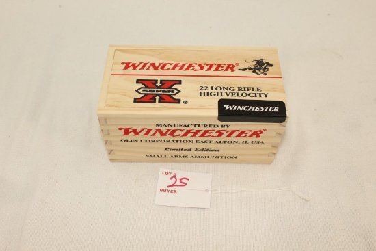 Winchester Ltd Edtion .22LR, Super X, High Velocity, 500rds in wood box