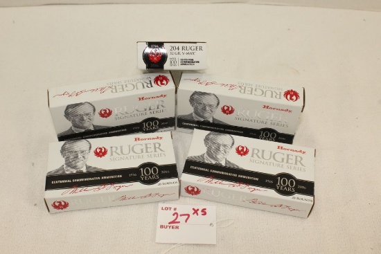 Hornady Ruger Signature Series, Centennial Commemorative 1916-2016, .204 Ruger, V-Max, 32gr, 20rds p