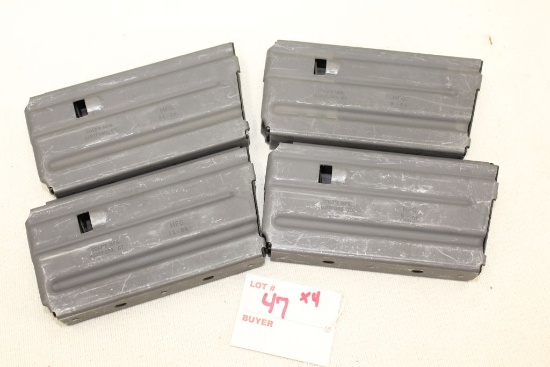 Original 20rd Colt manufactured AR15 magazines, metal x4 qty
