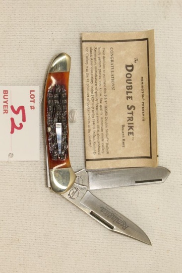 Remington Bullet Knife, "Double Strike", 2010, R2253 ANIB