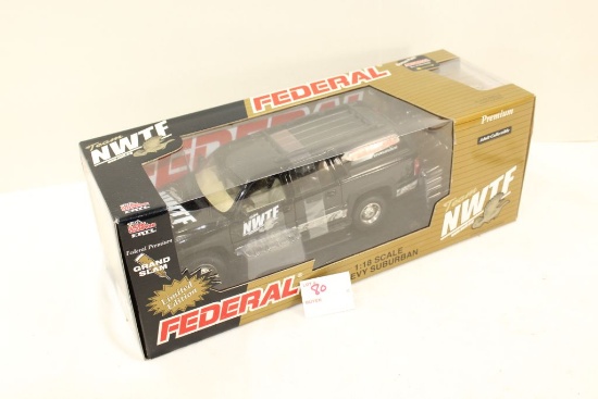 Federal NWTF 1:18 Scale Suburban Truck, Die Cast, Limited Edition, With box of Federal Grand Slam Tu
