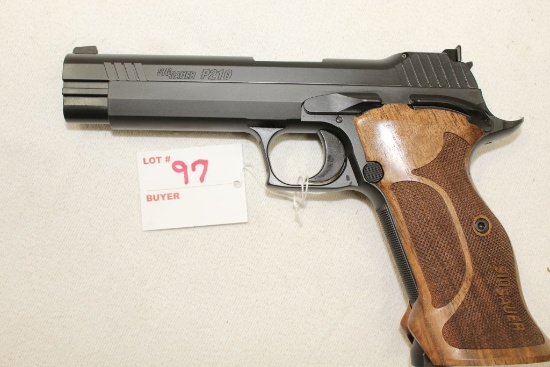 Sig Sauer P210 Match Target 9mm, blackened stainless with target sights, s/n 59B012126, ANIB