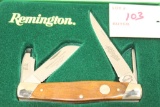 Remington 100th Anniversary Autoloading Shotgun LTD Edition Knife, 1905-2005,  R-24 ANIB