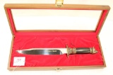 Kershaw Golden Bear Knife w/display case, 15.25