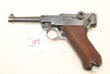 1937 S/42 German Luger 9mm, all matching numbers with holster and take down tool, Holster VOEGELKOLN