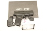 Springfield Hellcat, 9mm, semi-auto pistol, with night sights, s/n BA336917 ANIB