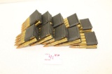 M1 Garand Enbloc clips loaded with 8 rounds of .30-06 1989 military ammunition, x10 enblocs (total 8