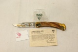 Buck Knife, Ltd Edition, 2001, Tribute to Wyatt Earp, 1 of 500, 24K Gold Etched Design, s/n 249 of 5