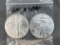 Two 1999 Silver American Eagles - Uncirculated